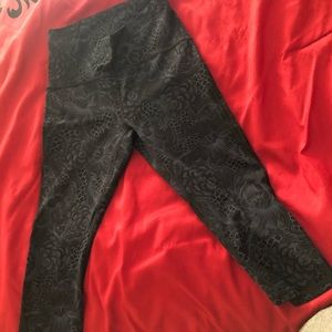 Lululemon- just below the knee